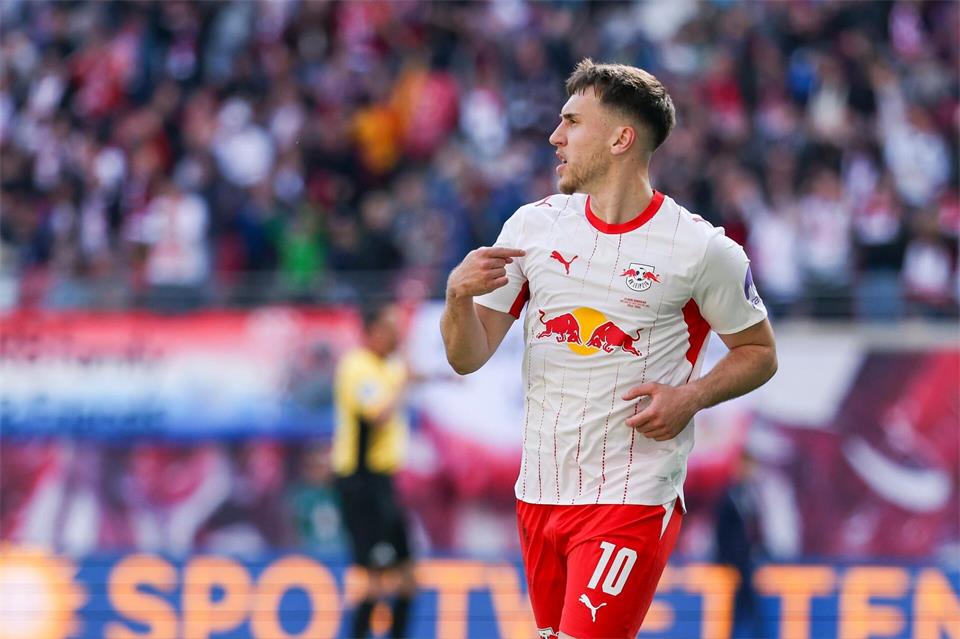 Brajan Gruda könnte RB Leipzig in Bremen fehlen. (Archivbild)Jan Woitas/dpa