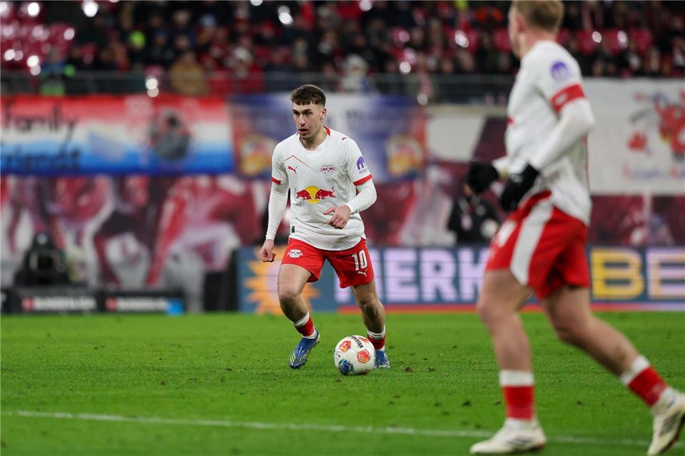Brajan Gruda (l) kam ind er Winterpause aus England nach Leipzig.Jan Woitas/dpa