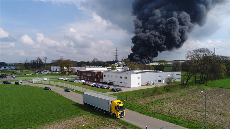 Brand bei Borchers
