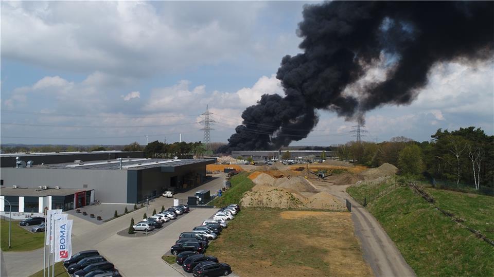 Brand bei Borchers