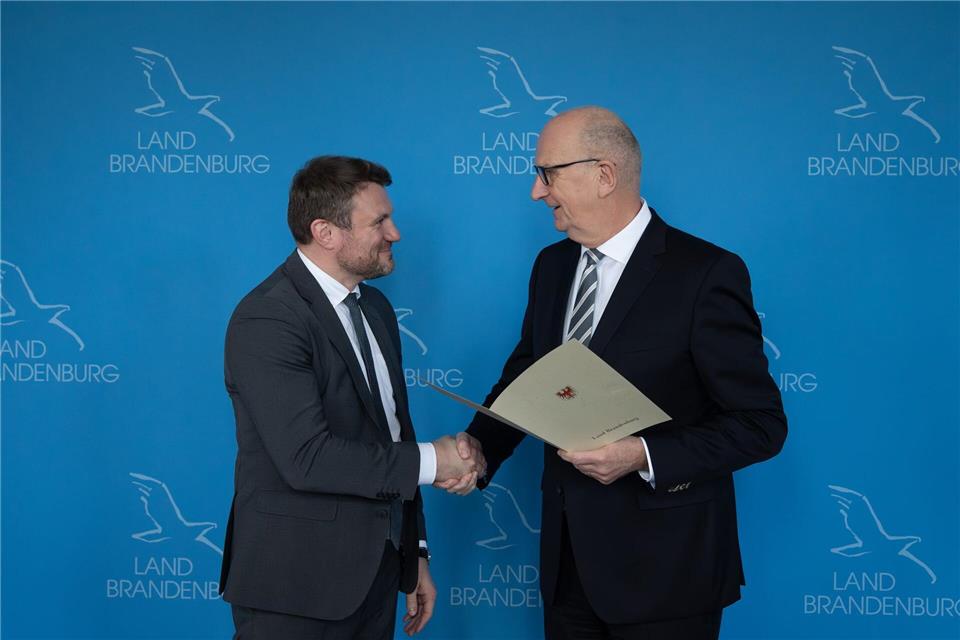 Brandenburgs Finanzminister Daniel Keller (SPD) nennt seinen neuen Job eine verantwortungsvolle Aufgabe. Soeren Stache/dpa