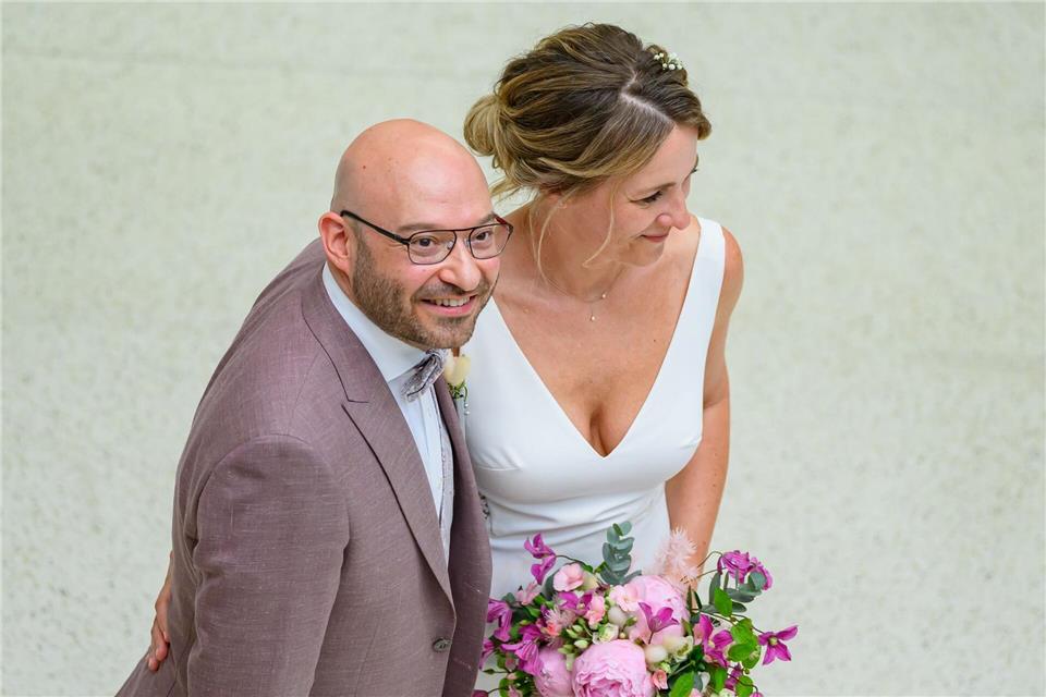 Brandenburgs Gesundheitsminister René Wilke und seine Frau Kathrin gehen auf eine besondere Hochzeitsreise. (Archivbild)Patrick Pleul/dpa