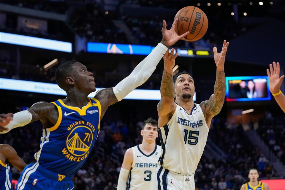 Brandon Clarke (r.) spielte seine gesamte NBA-Karriere für die Memphis Grizlies.Godofredo A. Vásquez/AP/dpa