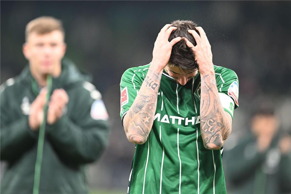 Bremen gibt den Sieg gegen Frankfurt aus der Hand.--/dpa