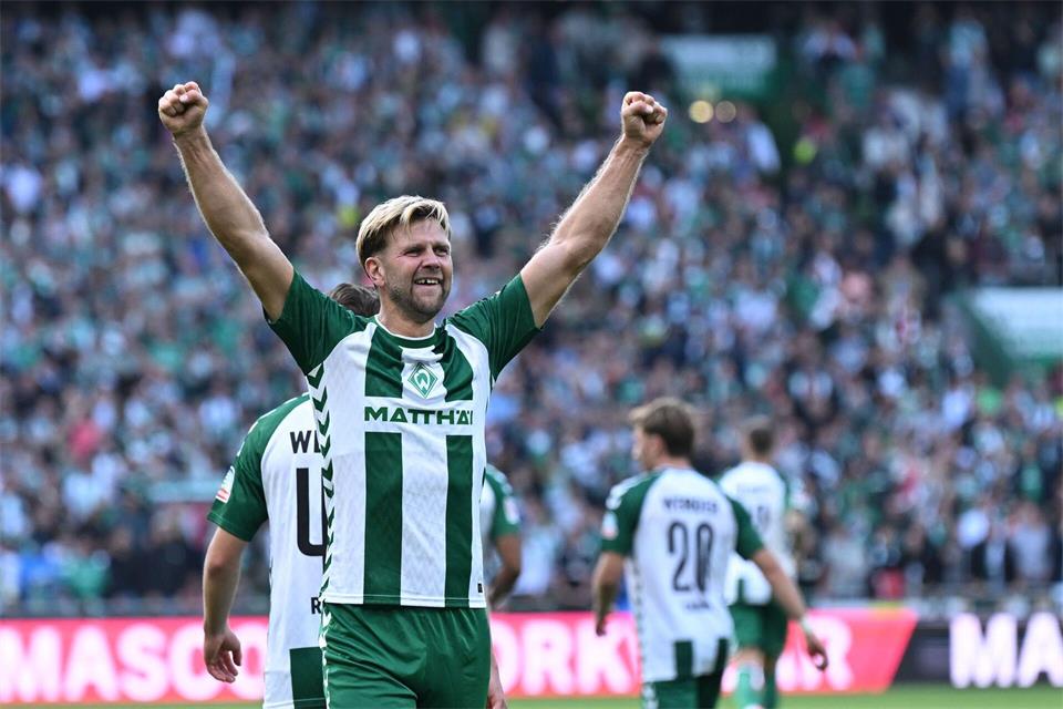 Bremens Niclas Füllkrug sorgte gegen Leipzig per Kopf für das 2:0Carmen Jaspersen/dpa