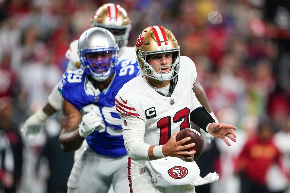 San Francisco schlägt Seattle Seahawks Brock Purdy hat die San Francisco 49ers zum Sieg bei den Seattle Seahawks geführt.Lindsey Wasson/AP/dpa