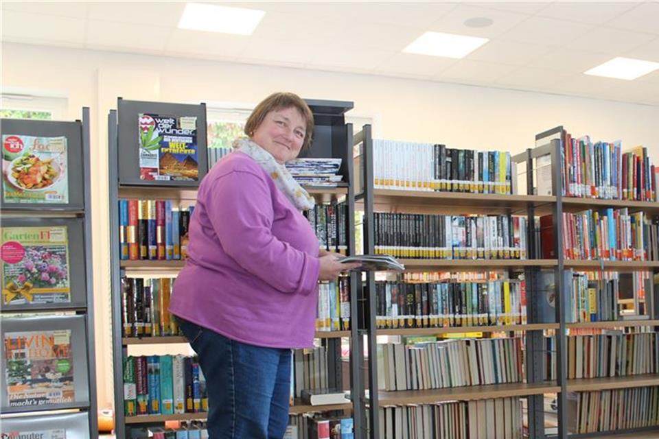 Büchereileiterin Jutta Weber