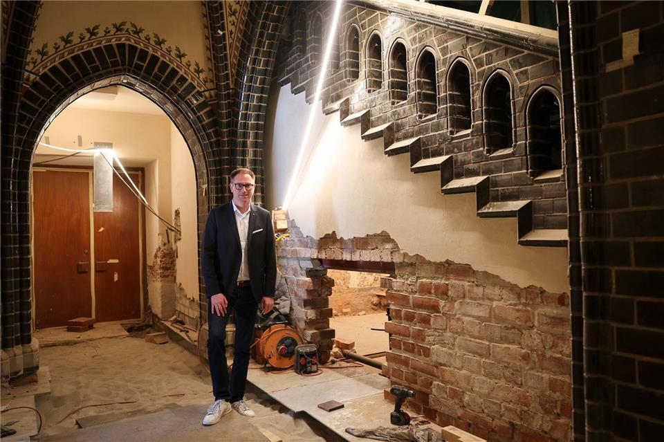 Bürgermeister Lindenau wurde durch einen Knall auf die Probleme aufmerksam.Christian Charisius/dpa