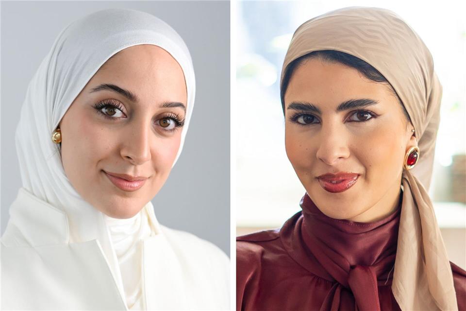 Büsra Sayed (l) und Amina Ben Bouzid wollen „Miss Germany“ werden.Jens Kalaene/Andreas Arnold/dpa