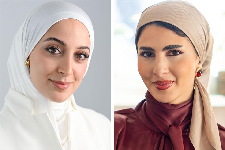 Büsra Sayed und Amina Ben Bouzid wollen „Miss Germany“ werden - und Frauen mit Kopftuch sichtbar machen. Jens Kalaene/Andreas Arnold/dpa