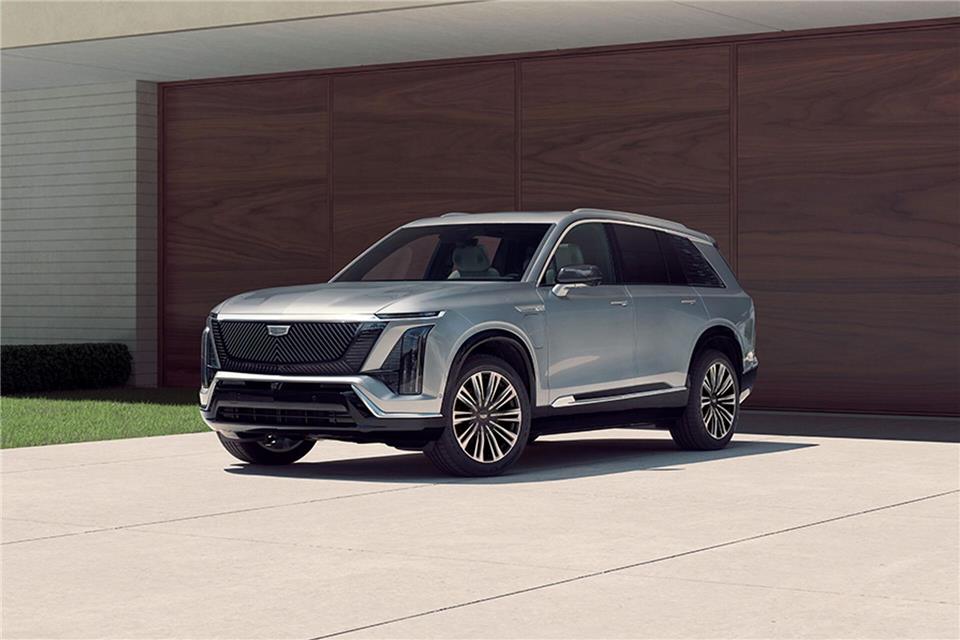 Bulliges US-Feeling: Der Cadillac Vistiq ist ein elektrischer SUV mit drei Sitzreihen und über drei Metern Breite.Cadillac/General Motors/dpa-tmn