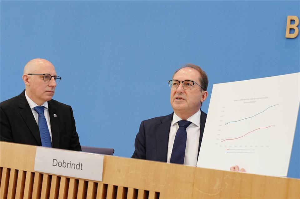 Bundesminister Alexander Dobrindt (CSU) sagt, der Linksextremismus sei zunehmend eine Bedrohung für die öffentliche Sicherheit und Ordnung.Kay Nietfeld/dpa