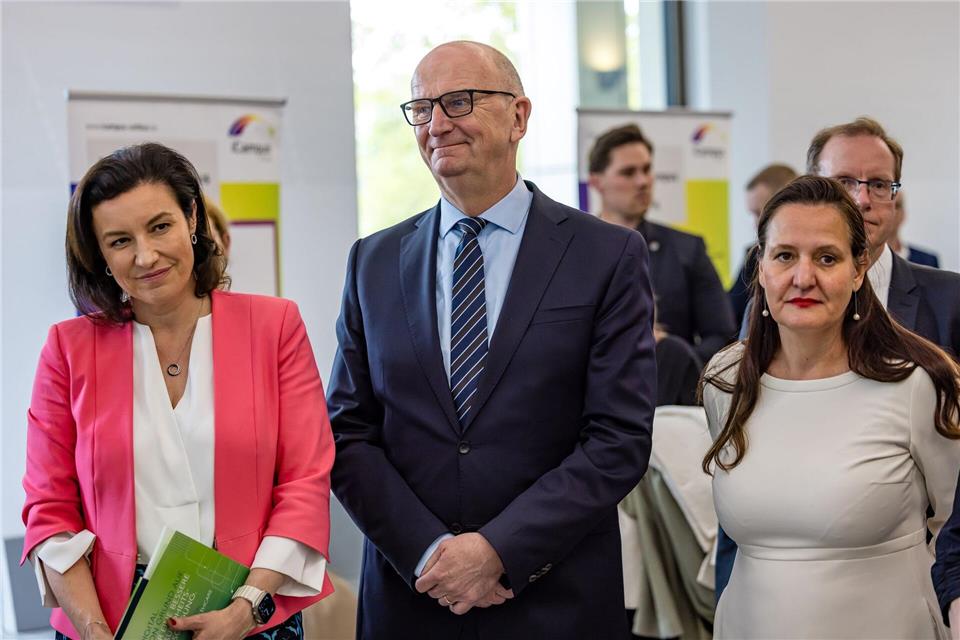 Bundesministerin Bär kam in die Lausitz.Frank Hammerschmidt/dpa