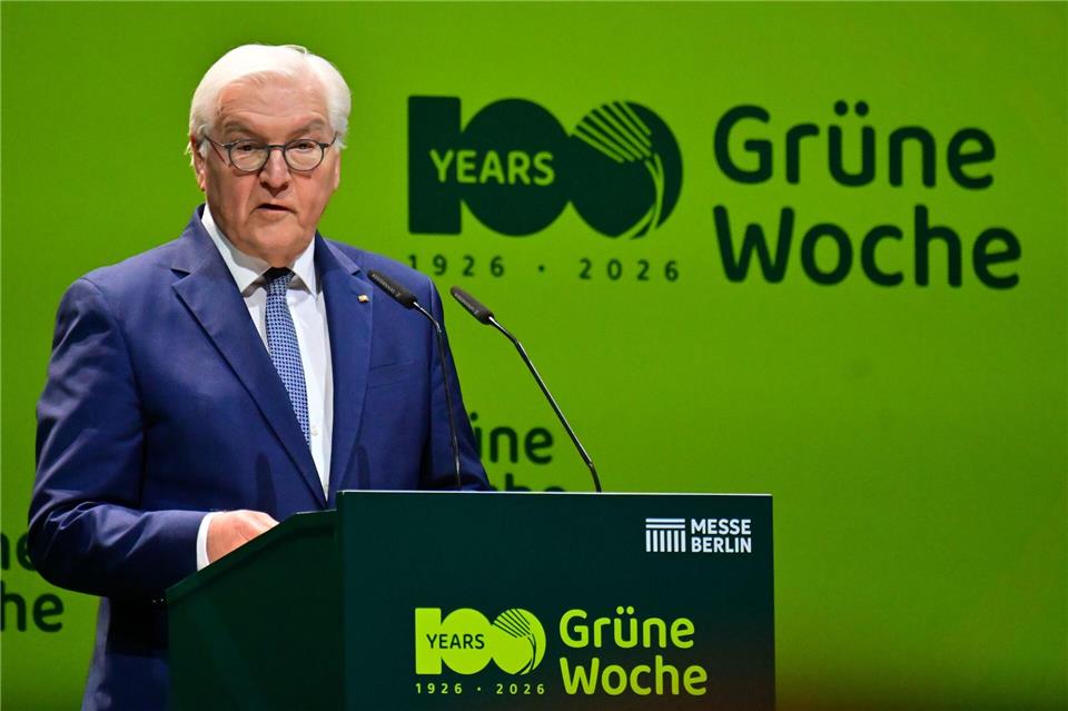 Bundespräsident Frank-Walter Steinmeier sprach bei der Eröffnungsfeier der 90. Ausgabe der Internationalen Grünen Woche. (Archivbild)Sebastian Christoph Gollnow/dpa