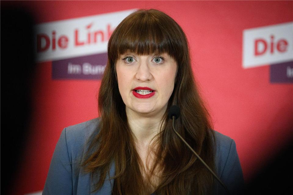 Bundestagsfraktionschefin Heidi Reichinnek geht auf Distanz zu dem Beschluss aus Niedersachsen. (Archivbild)Bernd von Jutrczenka/dpa