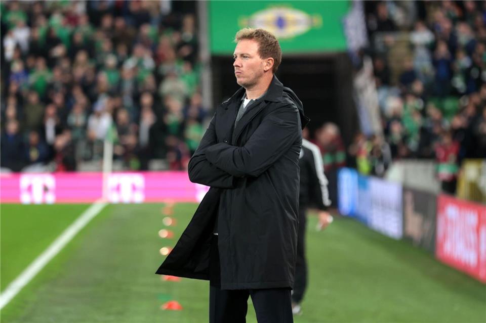 Bundestrainer Julian Nagelsmann äußert sich zur Torwart-Diskussion.Liam Mcburney/PA Wire/dpa