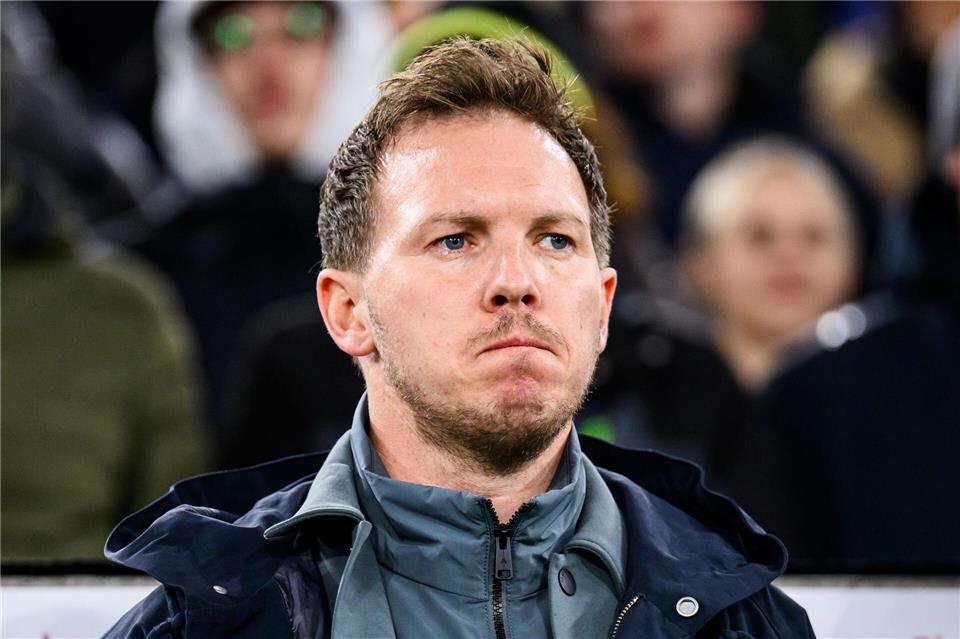 Bundestrainer Julian Nagelsmann bedauert die Verletzung von Serge Gnabry. (Archivbild)Tom Weller/dpa