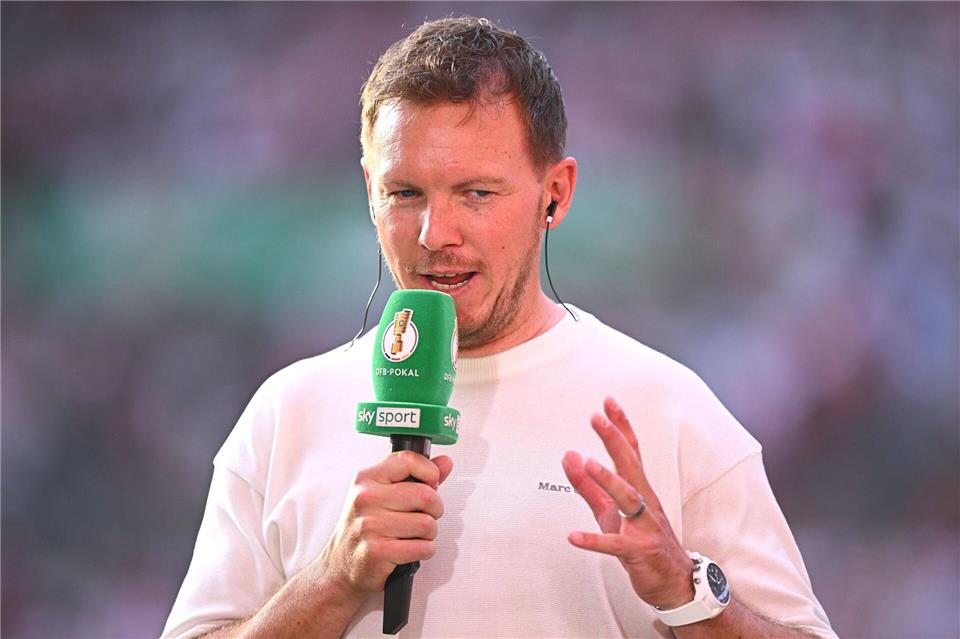 Bundestrainer Julian Nagelsmann ließ sich das Finale nicht entgehen.Tom Weller/dpa
