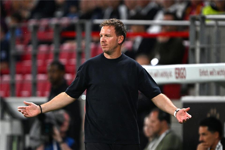 Bundestrainer Julian Nagelsmann plant fix mit Kai Havertz in Bestform bei der WM. Federico Gambarini/dpa