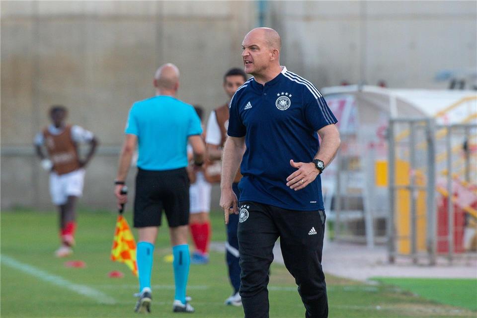 Bundestrainer Marc-Patrick Meister sah ein Blitztor seines Teams.Berney Ardov/dpa