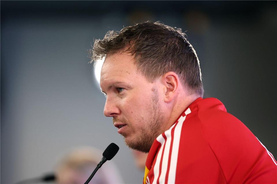 Bundestrainer Nagelsmann spricht vor dem Testspiel gegen Ghana. Christian Charisius/dpa