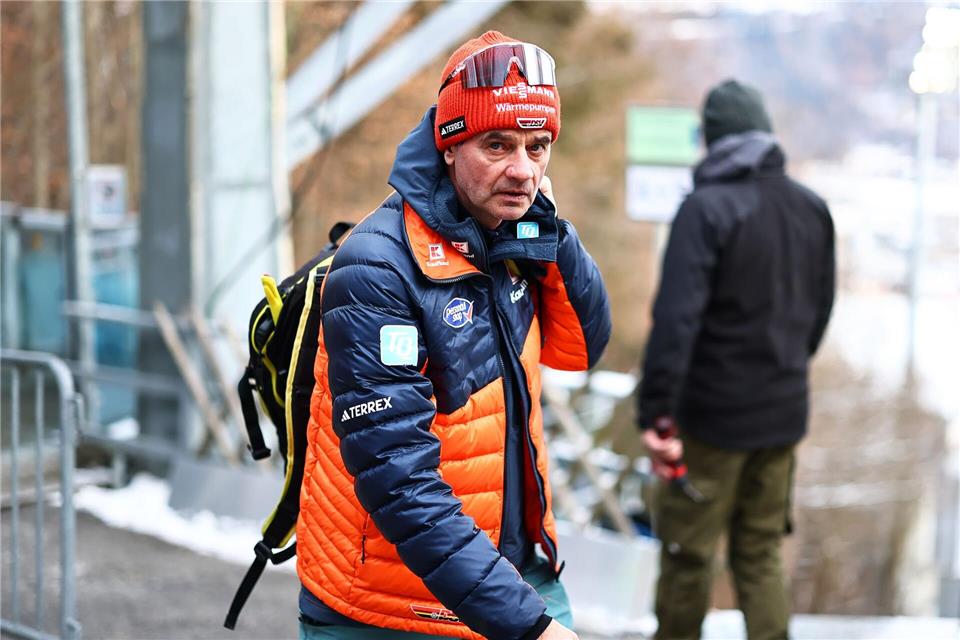 Bundestrainer ohne Tournee-Sieg: Stefan Horngacher hört im März auf.Daniel Karmann/dpa