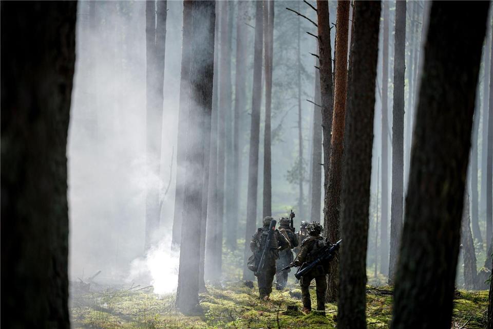 Bundeswehr übt in Litauen den ErnstfallKay Nietfeld/dpa