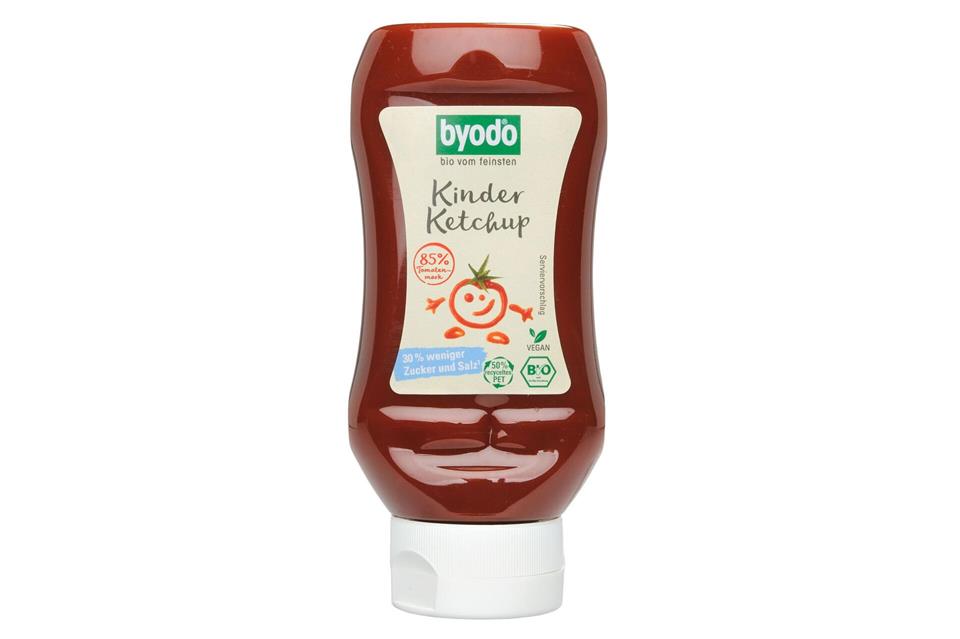 Byodo Kinderketchup: Der beste Kinderketchup im Test überzeugt durch Bioqualität mit ausgewogener Süße.Ralph Kaiser/Stiftung Warentest/dpa-tmn