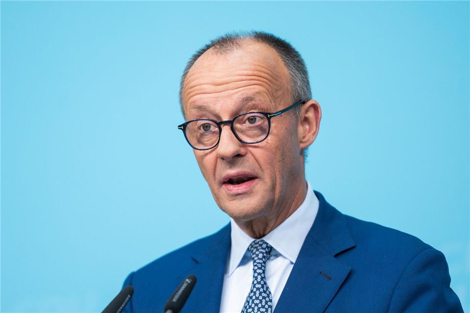 CDU-Chef Merz will seine Partei bei allen fünf Landtagswahlen im nächsten Jahr zur stärksten Partei machen.Christophe Gateau/dpa