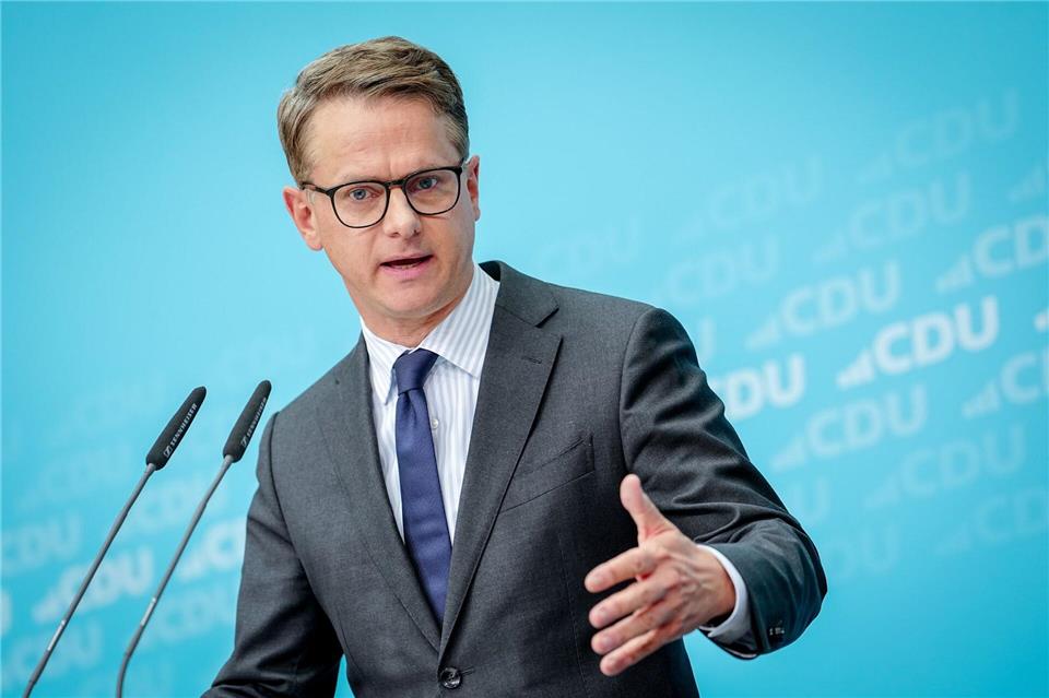 CDU-Generalsekretär Carsten Linnemann will Kindergeldbetrug bekämpfen. (Archivbild)Kay Nietfeld/dpa