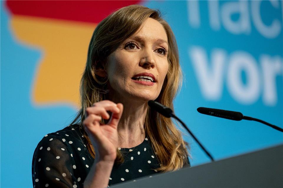 CDU-Generalsekretärin Ottilie Klein begründet den Mitgliederzuwachs ihrer Partei mit der Arbeit des CDU-geführten Senats. (Archivfoto)Fabian Sommer/dpa