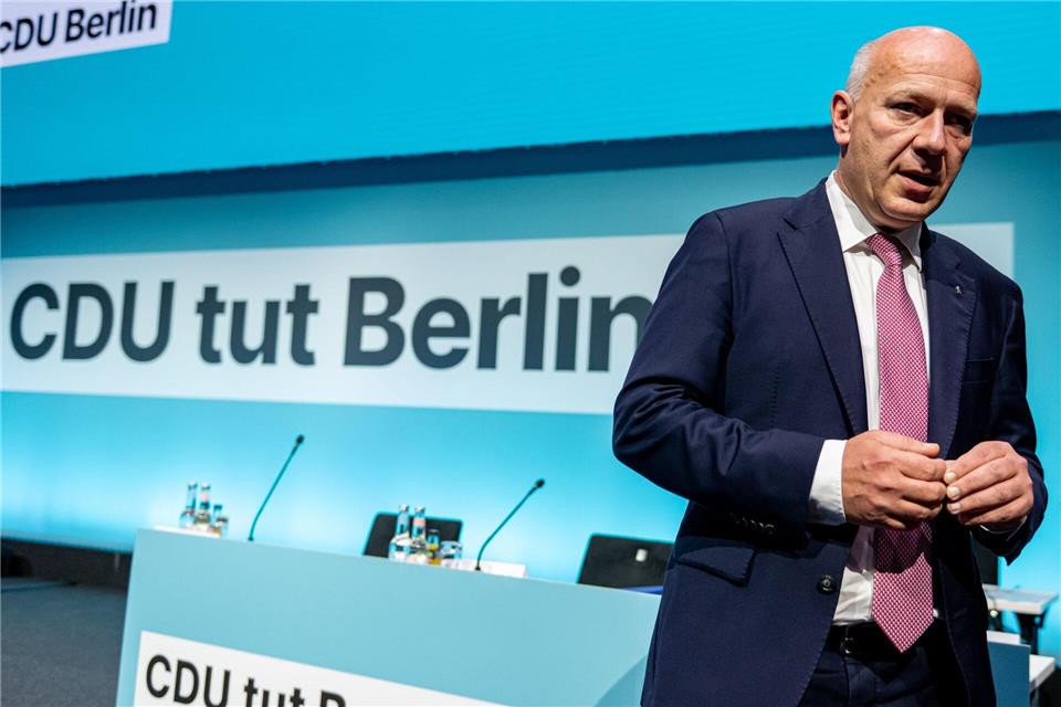 CDU-Landeschef Kai Wegner fordert für Berlin eine Politik aus der Mitte heraus. Fabian Sommer/dpa