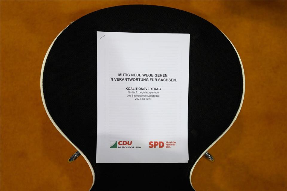 CDU und SPD einigten sich am Mittwoch auf einen Koalitionsvertrag (Archivbild).Robert Michael/dpa