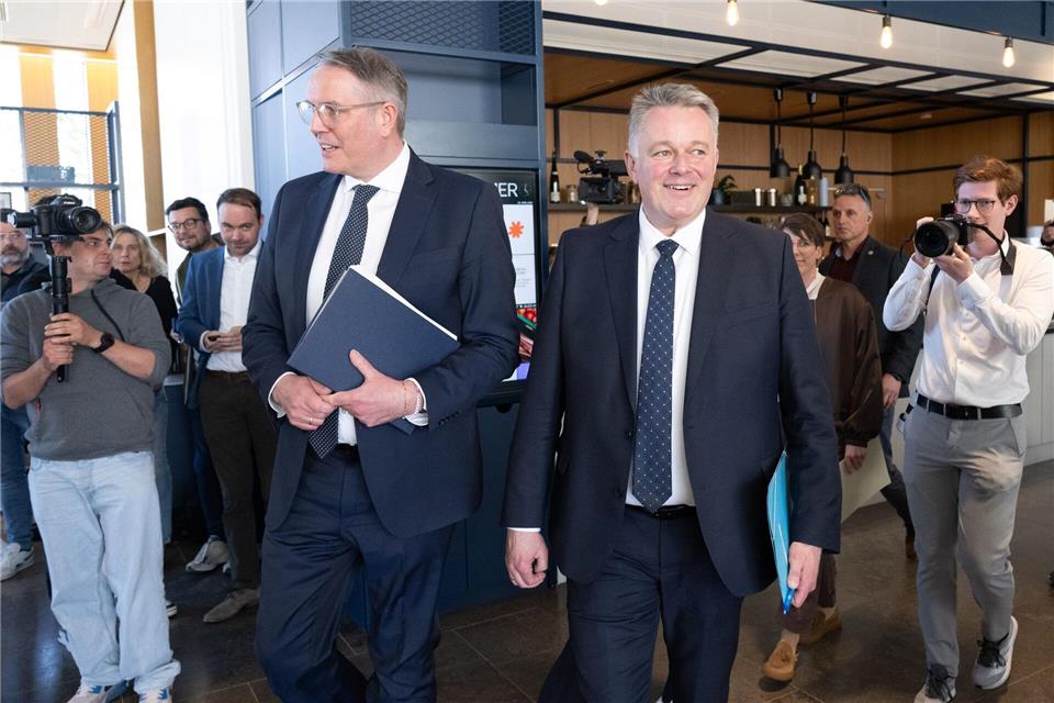 CDU und SPD haben sich auf eine Koalition geeinigt.Boris Roessler/dpa