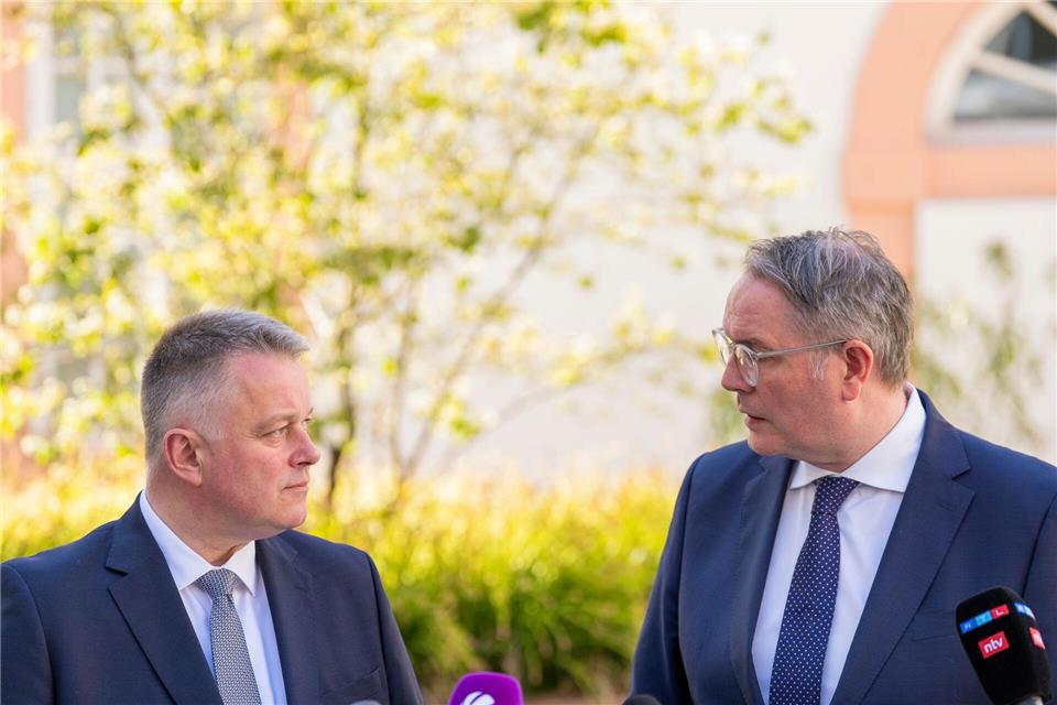 CDU und SPD verhandeln höchst vertraulich über eine Koalition. (Archivbild)Andreas Arnold/dpa