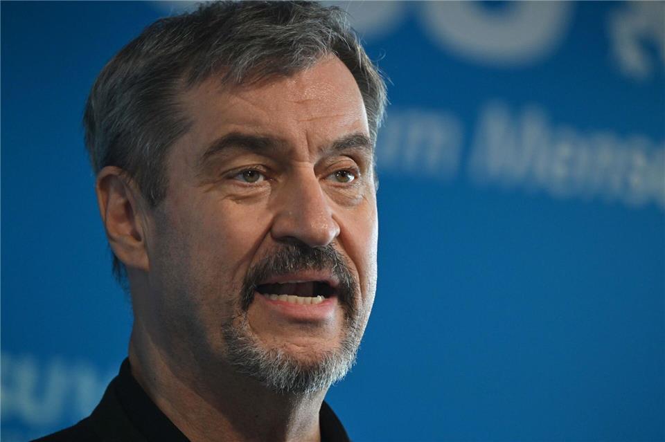 CSU-Chef Markus Söder will auch mit dem ersten bayerischen Grünen-Oberbürgermeister, Martin Heilig (Würzburg, eng zusammenarbeiten (Archivbild). Peter Kneffel/dpa