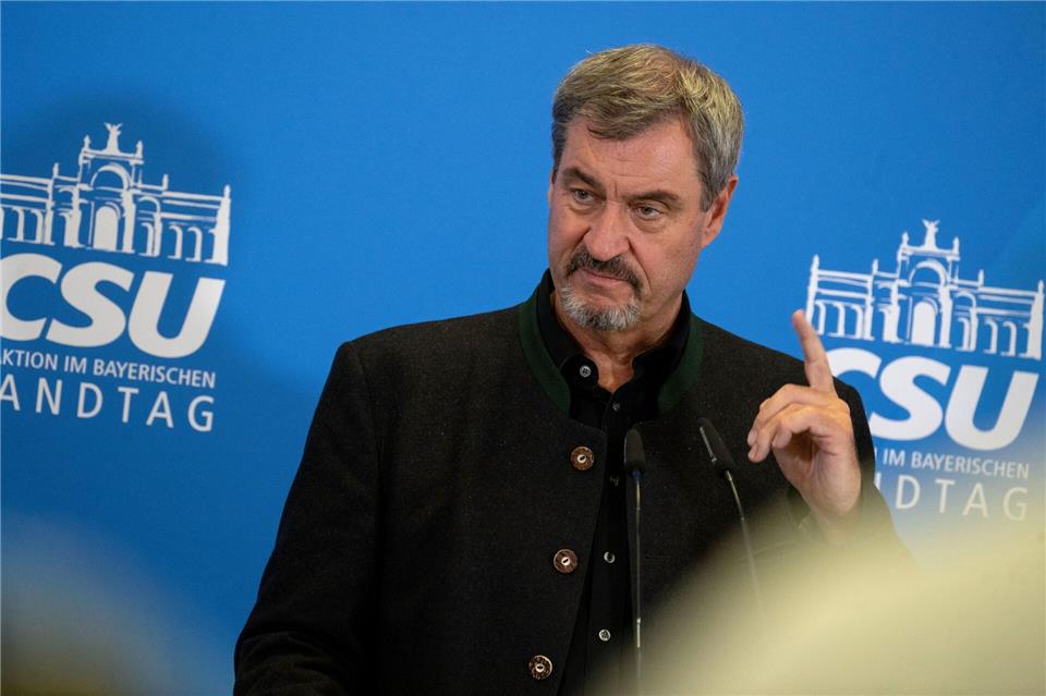 CSU-Chef Söder stellt sich erneut demonstrativ an die Seite Israels. Pia Bayer/dpa