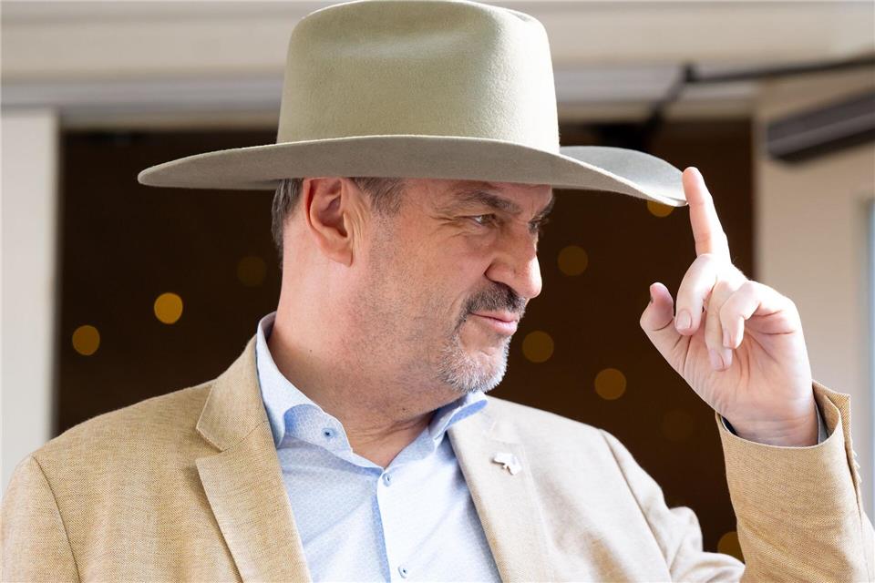 CSU-Chef Söder war erst vor einem Monat selbst in den USA. Nach der neusten Drohung aus Washington von US-Präsident Trump rät Söder zu Gelassenheit auf beiden Seiten. (Archivbild)Sven Hoppe/dpa