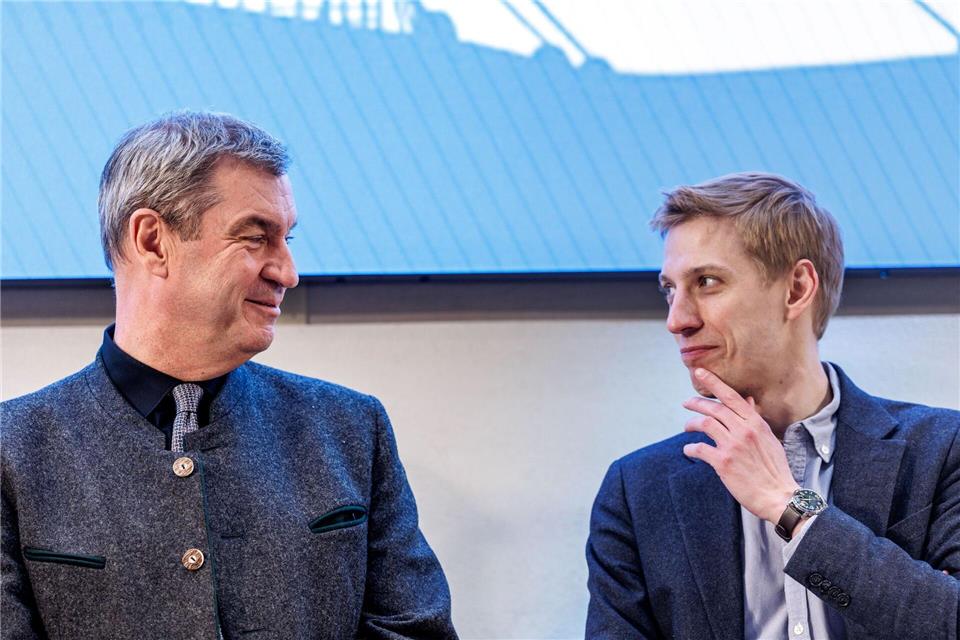CSU-Söder und der Grünen-Mann Krause. (Archivbild)Matthias Balk/dpa