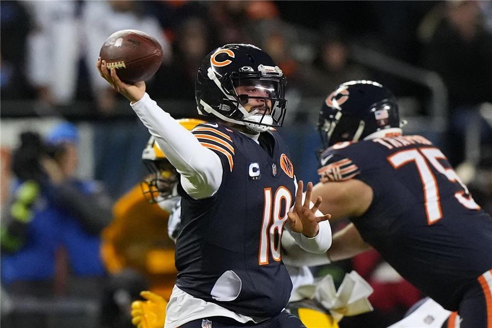 Caleb Williams führte die Bears zum ersten Playoff-Sieg seit 15 Jahren.Nam Huh/AP/dpa
