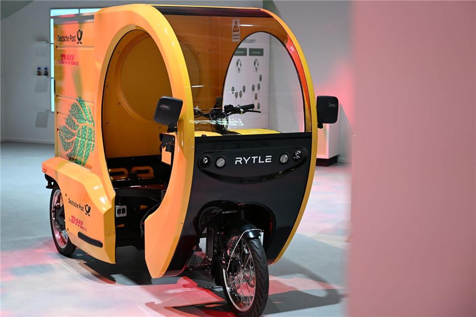 Cargobike der Bremer Firma Rytle, im Einsatz für DHL. Wolf von Dewitz/dpa