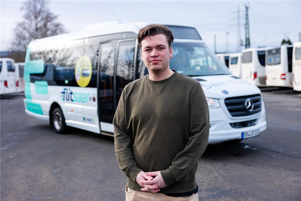 Carl Isaak Jacobi (30), Projektverantwortlicher für „Flitsaar“ im Landkreis St. Wendel.Laszlo Pinter/dpa