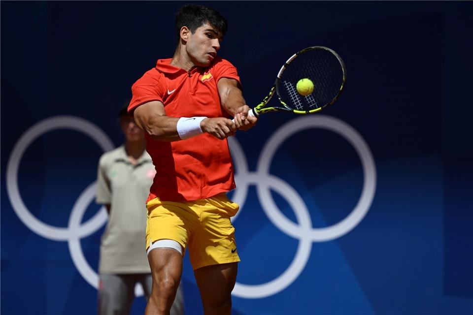 Carlos Alcaraz lieferte sich mit Novak Djokovic ein hochklassiges Olympia-Finale.