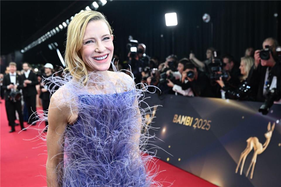 Cate Blanchett versucht sich neuerdings an einem Hobby. Peter Kneffel/dpa