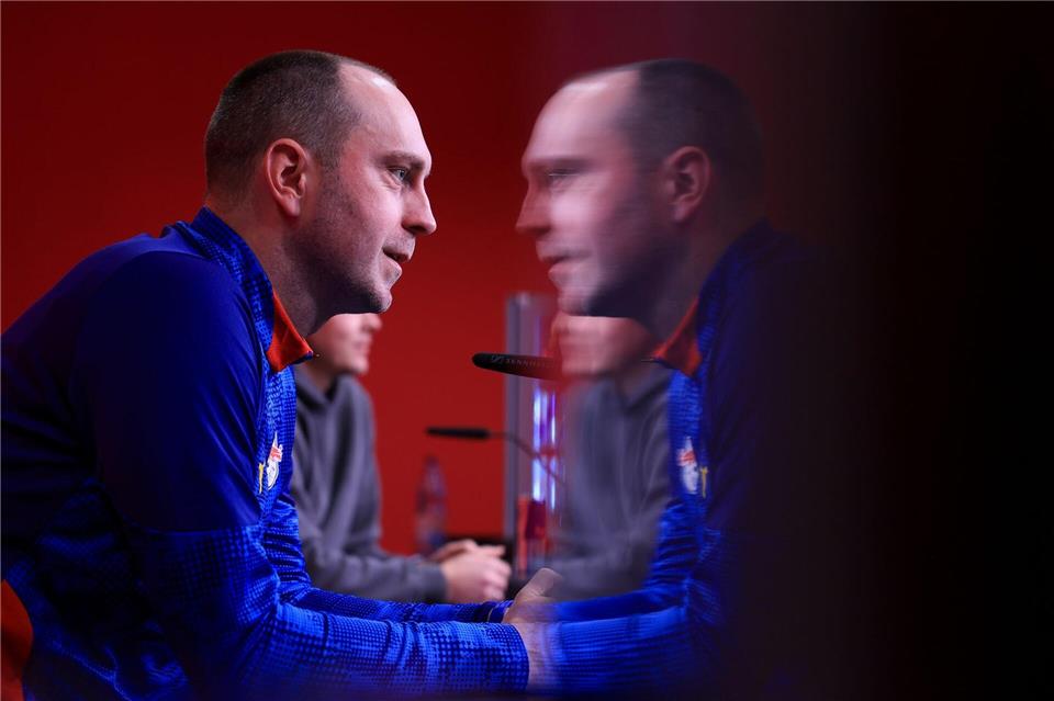 Cheftrainer Ole Werner trifft mit RB Leipzig auf seinem Ex-Club Werder Bremen.Jan Woitas/dpa