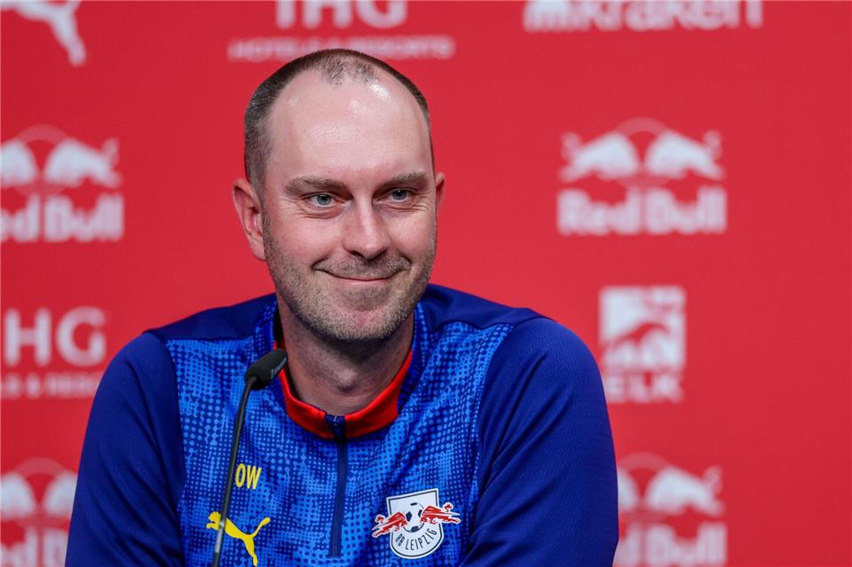 Cheftrainer Ole Werner von RB Leipzig will in Mainz die nächsten Fortschritte sehen. (Archivbild)Jan Woitas/dpa