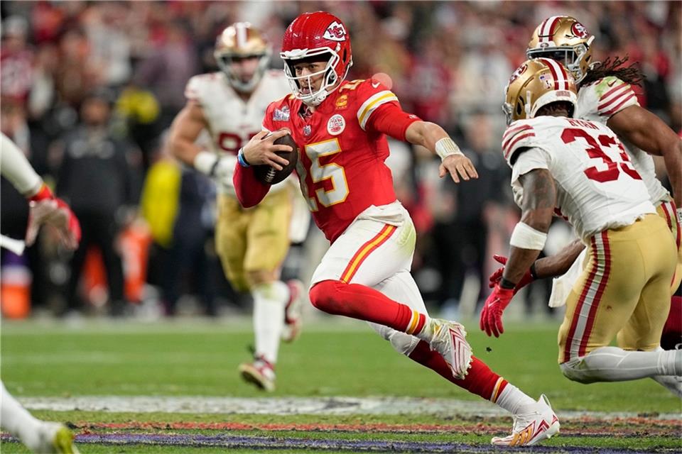 Chiefs-Quarterback Patrick Mahomes ist erneut wertvollster Spieler des Super Bowls.