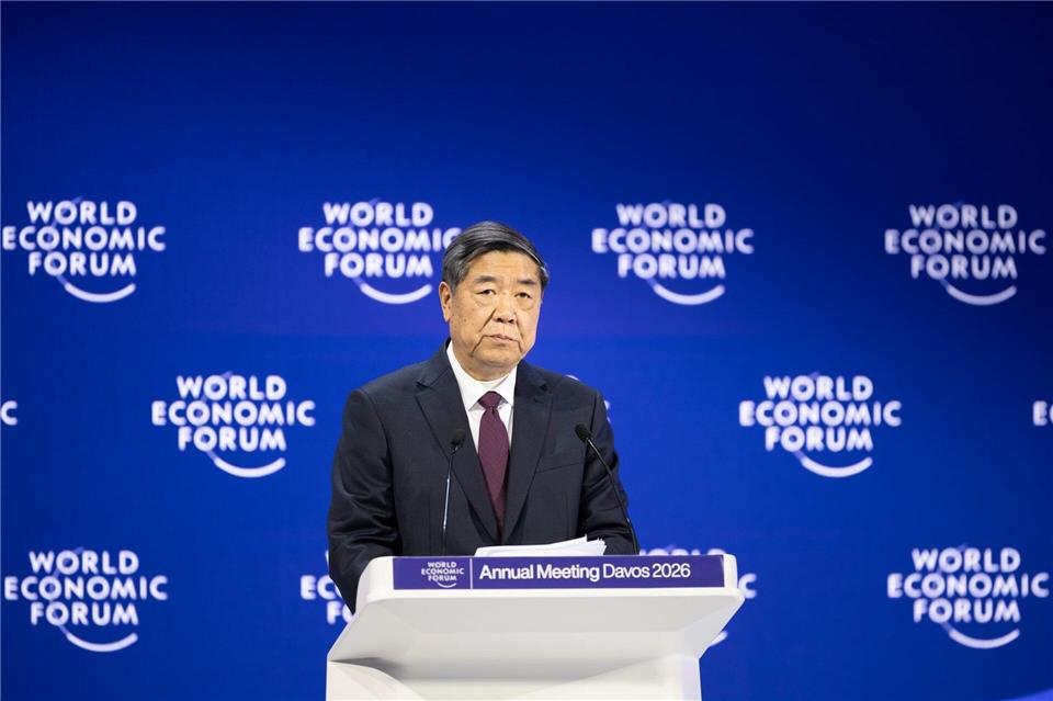 China hatte seinen Vize-Ministerpräsidenten zu dem jährlichen Treffen in Davos geschickt. Gian Ehrenzeller/KEYSTONE/dpa