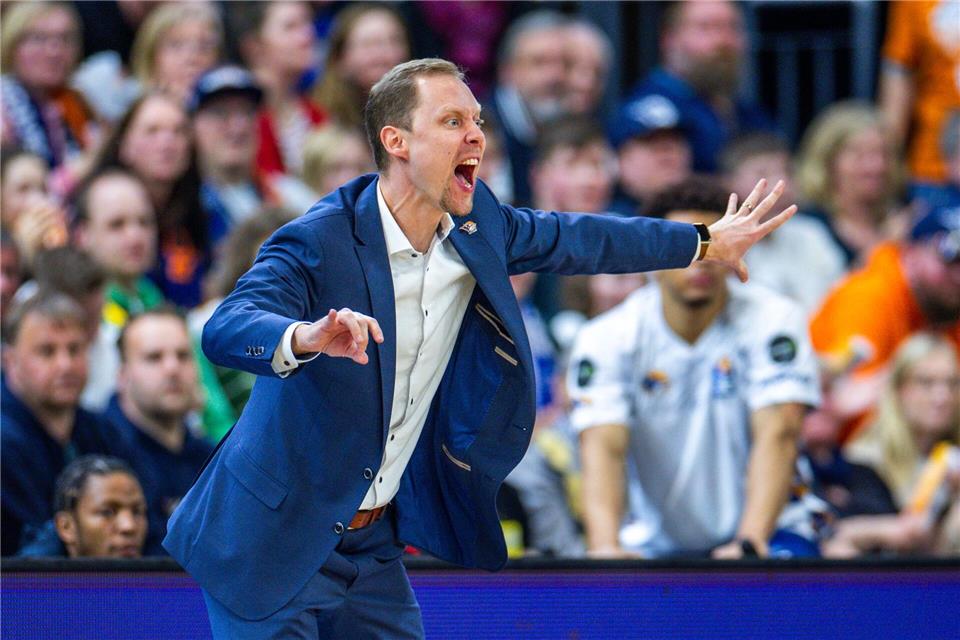 Christian Held steht mit Rasta Vechta in den Playoffs der BBL.Jens Büttner/dpa