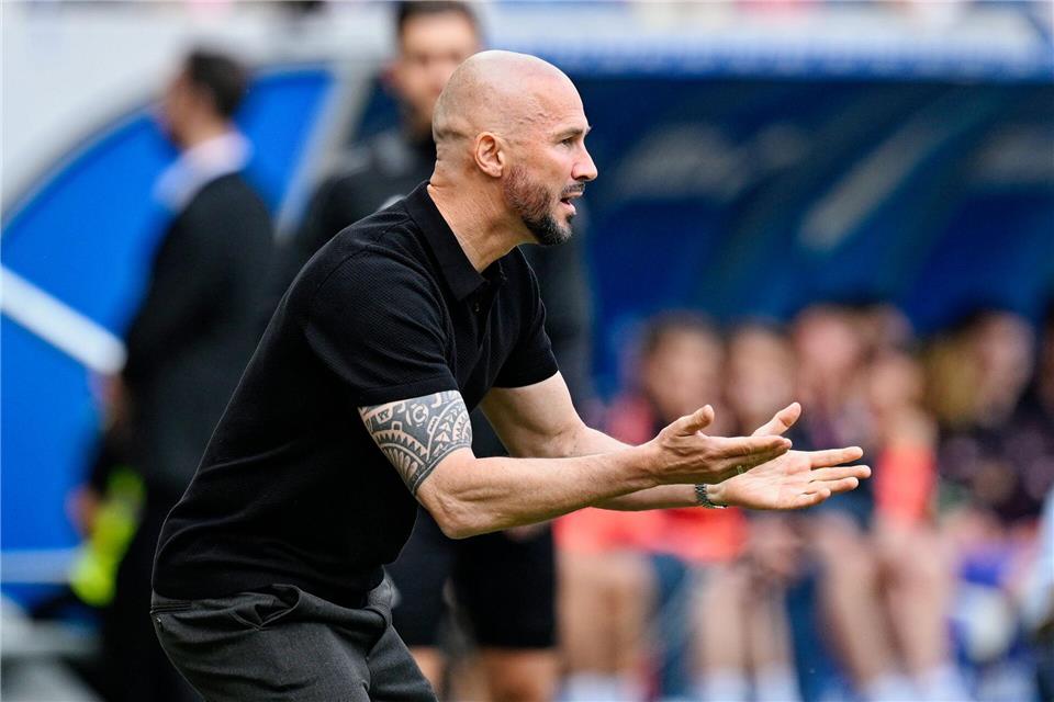 Christian Ilzer wird die TSG 1899 Hoffenheim auch in der kommenden Saison trainieren.Uwe Anspach/dpa